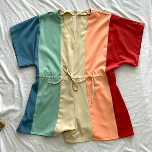 Aaron+Amber|Small Romper|Multicolored